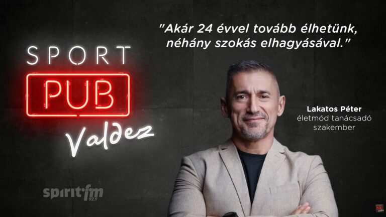 Lakatos Péter: " Mi magyarok mozgásban és elhízásban is borzasztóan állunk "